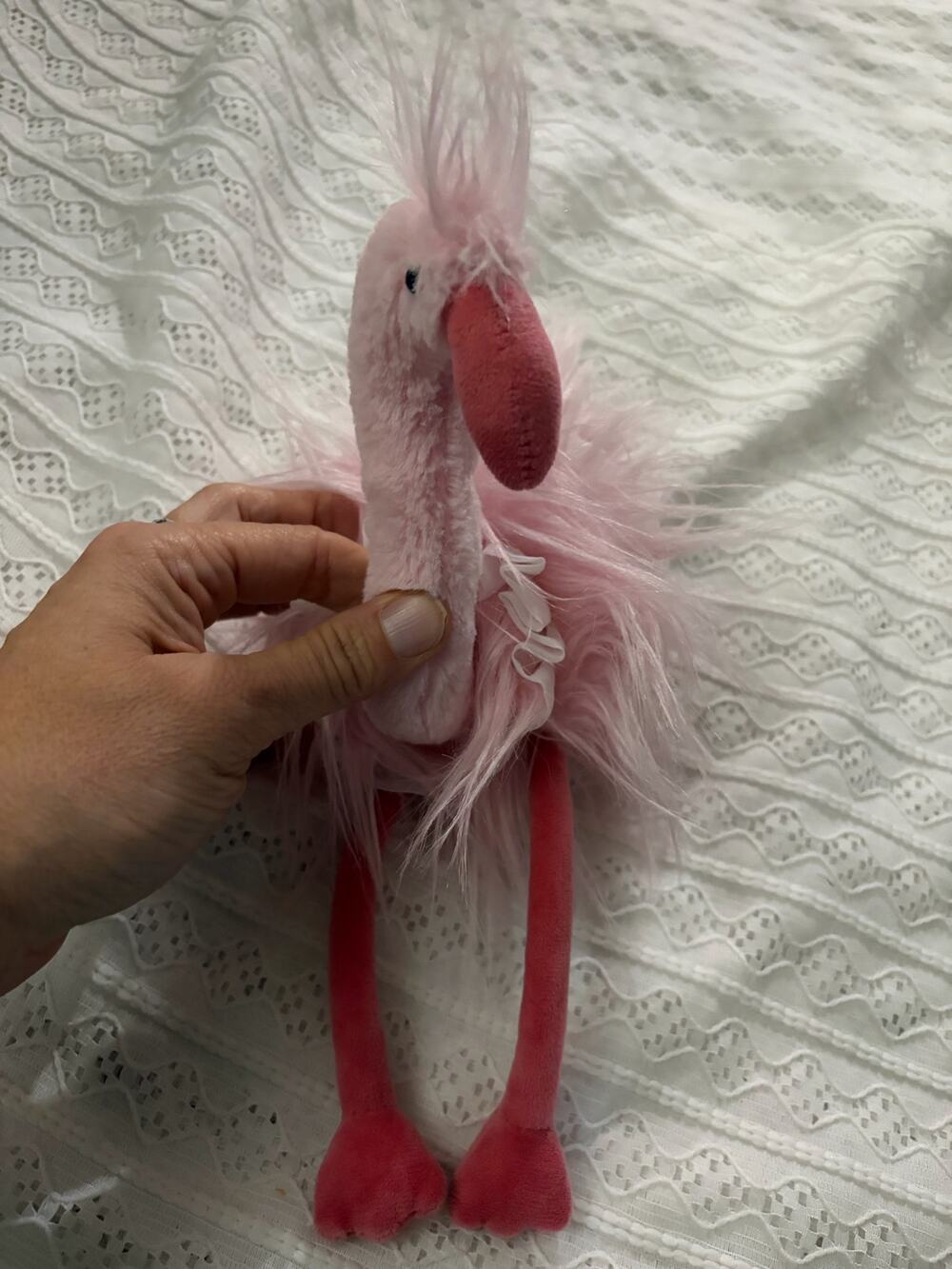 Jellycat Flo Maflingo Flamingo Plush Pink Retired FL2M 20" Long Legs Tutu